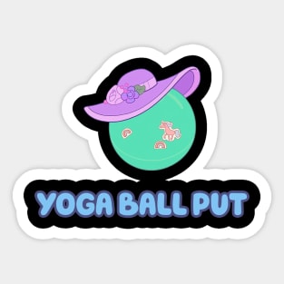 Yoga Ball Put Sticker